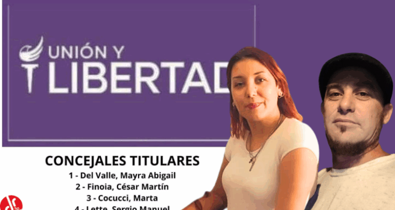 Unión y Libertad presentó su lista en Adolfo Alsina encabezada por Mayra Del Valle