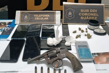 Allanamiento en Coronel Suárez: dos detenidos por drogas y tenencia ilegal de armas