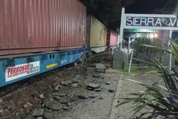 Susto en las vías: un vagón descarriló en la Estación de Sierra de la Ventana