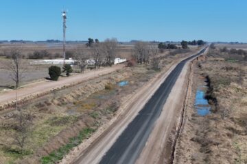 Las obras en la Ruta del Cereal avanzan con una inversión de la Provincia de $37.352 millones