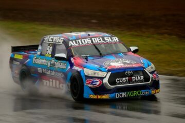 Todino fue 7° en la clasificación del TC Pick Up en Río Cuarto bajo un diluvio