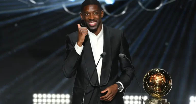 Dembelé ganó el Balón de Oro al mejor jugador del mundo: Lautaro quedó 20º y «Dibu» no pudo repetir Dembelé ganó el Balón de Oro al mejor jugador del mundo: Lautaro quedó 20º y «Dibu» no pudo repetir