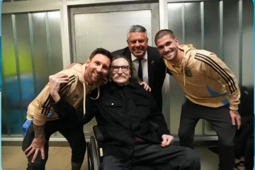 Charly García fue a ver a la Selección y se encontró con Lionel Messi: «Dios te bendiga»