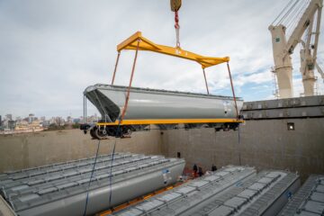 Llegaron al país 90 tolvas cerealeras nuevas y se completa la compra de 180 unidades para Trenes Argentinos Cargas Llegaron al país 90 tolvas cerealeras nuevas y se completa la compra de 180 unidades para Trenes Argentinos Cargas