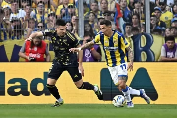 Por Battaglia y un golazo olímpico de Di María, Central y Boca igualaron en Rosario