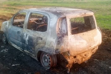 Se le incendió el auto a un macense en la Ruta 35