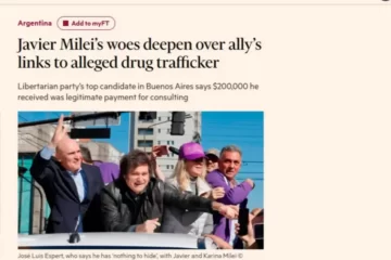 El escándalo por los vínculos entre Espert y el narco Machado llegó al «The Financial Times»