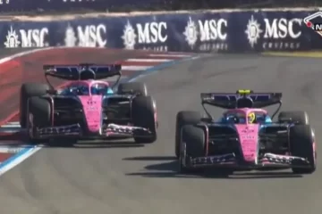 Colapinto se rebeló con su equipo y le ganó a su compañero Gasley con una gran maniobra