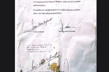 La Policía halló un contrato entre Espert y Machado por un millón de dólares