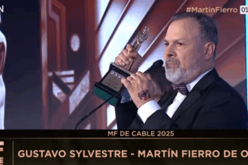 El “Gato” Sylvestre se llevó el Martín Fierro de oro en Cable