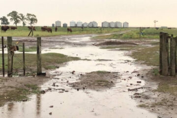 El sudoeste bonaerense batió récord de lluvias en Octubre