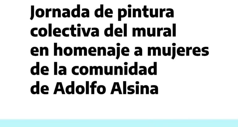 Jornada de arte y memoria en Carhué con el programa “Ellas no estaban pintadas” Jornada de arte y memoria en Carhué con el programa “Ellas no estaban pintadas”
