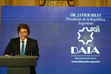 Javier Milei, en el aniversario de la DAIA: «Vamos a impulsar los vínculos entre Israel y América latina»