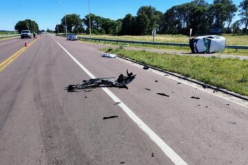 Trágico choque en el cruce de las rutas 35 y 18: un hombre murió y hay varios heridos
