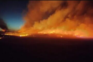 Incendio rural en Buratovich ya arrasó 5600 hectáreas y sigue activo Incendio rural en Buratovich ya arrasó 5600 hectáreas y sigue activo