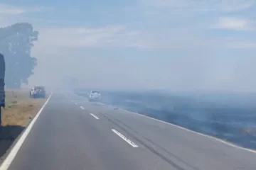 Choque, incendio y corte de tránsito en la ruta nacional 3