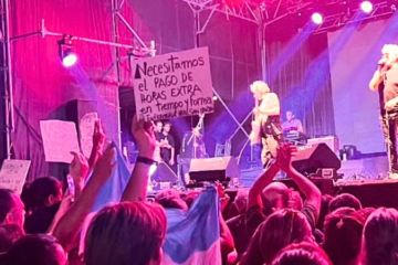 El reclamo del personal de salud se hizo visible durante el aniversario de Carhué