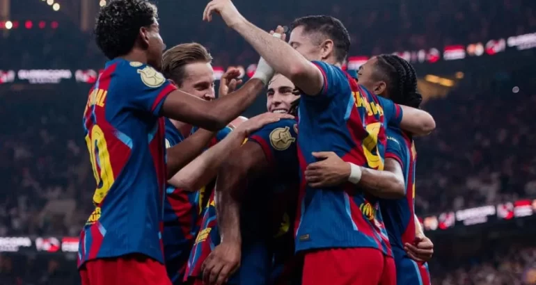 En un partidazo, Barcelona le ganó a Real Madrid y se quedó con la Supercopa de España En un partidazo, Barcelona le ganó a Real Madrid y se quedó con la Supercopa de España