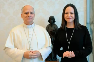 El Papa León XIV se reunió con Corina Machado en el Vaticano