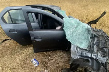 Violento choque frontal en Ruta 51, cerca de Pringles