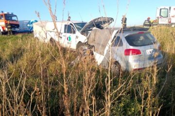 Trágico choque en Ruta 33: tres personas murieron cerca de Guaminí