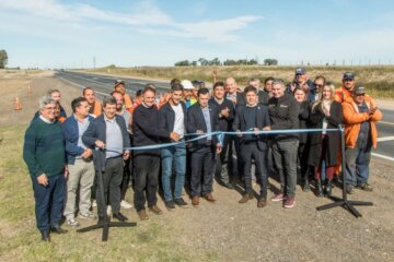 Guaminí: Kicillof inauguró una Planta Potabilizadora y la repavimentación de un tramo de la RP N°85