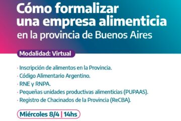 Capacitación virtual para el sector alimenticio en Adolfo Alsina