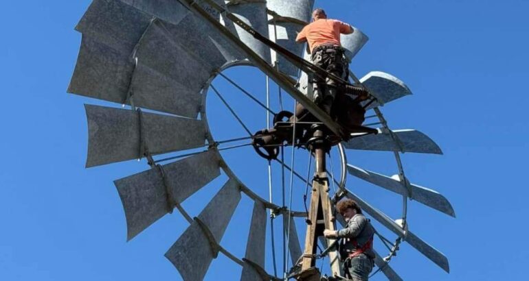 Custodio de una mística: Luis, el “artesano” que da vida a los viejos molinos de viento de la pampa húmeda