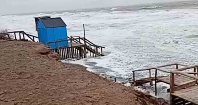 Sudestada en Monte Hermoso y Pehuen Co por los intensos vientos