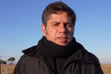 Kicillof aprovechó la helada mañana en Tornquist para defender Zona Fría Kicillof aprovechó la helada mañana en Tornquist para defender Zona Fría