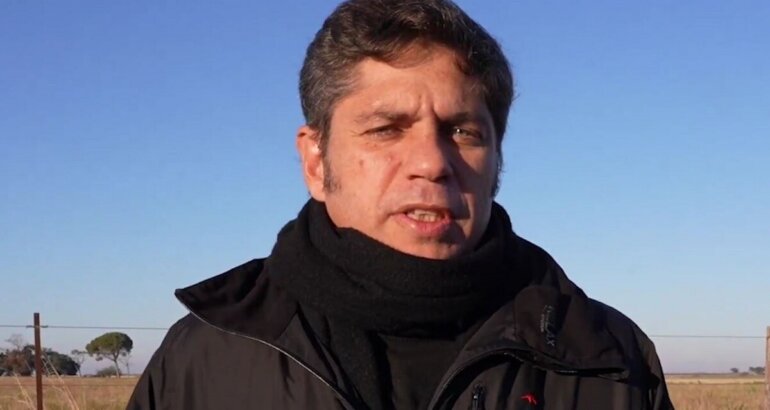 Kicillof aprovechó la helada mañana en Tornquist para defender Zona Fría Kicillof aprovechó la helada mañana en Tornquist para defender Zona Fría