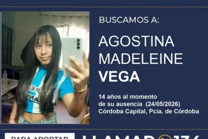 Activaron la Alerta Sofía para dar con el paradero de Agostina Vega en Córdoba Activaron la Alerta Sofía para dar con el paradero de Agostina Vega en Córdoba