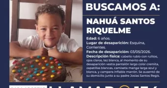 Activaron el Alerta Sofía por la desaparición de un nene de 6 años en Corrientes Activaron el Alerta Sofía por la desaparición de un nene de 6 años en Corrientes