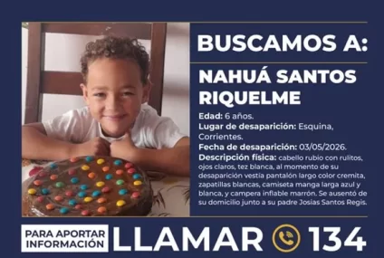 Activaron el Alerta Sofía por la desaparición de un nene de 6 años en Corrientes Activaron el Alerta Sofía por la desaparición de un nene de 6 años en Corrientes
