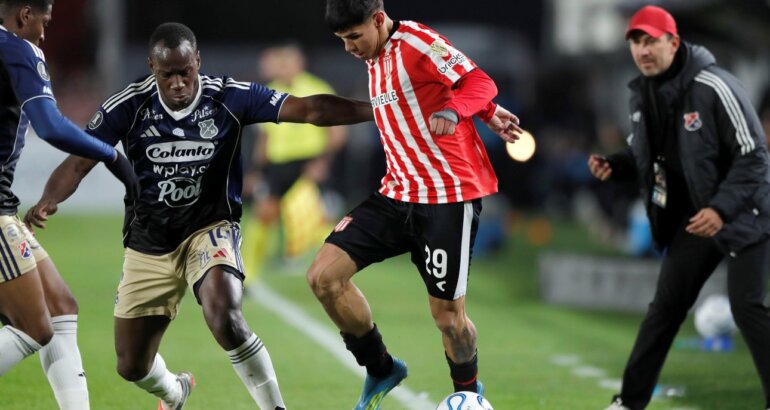 Con un gol agónico, Estudiantes venció al DIM y se metió a octavos de la Libertadores Con un gol agónico, Estudiantes venció al DIM y se metió a octavos de la Libertadores