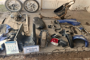 Recuperaron una moto robada en Carhué: estaba completamente desmantelada y hay un menor involucrado Recuperaron una moto robada en Carhué: estaba completamente desmantelada y hay un menor involucrado