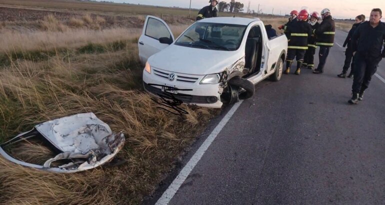 Accidente sobre la Ruta 33: una persona resultó con lesiones leves Accidente sobre la Ruta 33: una persona resultó con lesiones leves