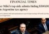 “Escándalo de corrupción”: Adorni y sus ahorros llegaron al Financial Times “Escándalo de corrupción”: Adorni y sus ahorros llegaron al Financial Times