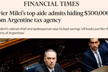 “Escándalo de corrupción”: Adorni y sus ahorros llegaron al Financial Times “Escándalo de corrupción”: Adorni y sus ahorros llegaron al Financial Times