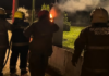 Rápida intervención de Bomberos ante un incendio en el pilar eléctrico del Hospital de Rivera Rápida intervención de Bomberos ante un incendio en el pilar eléctrico del Hospital de Rivera