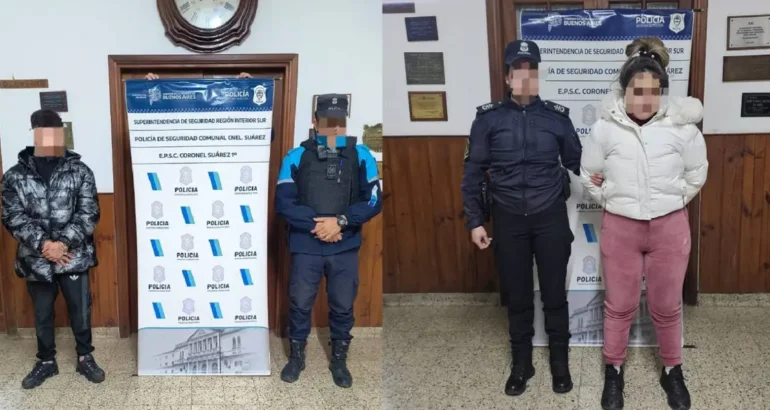 Detienen a dos personas y secuestran más de 320 gramos de cocaína en Coronel Suárez Detienen a dos personas y secuestran más de 320 gramos de cocaína en Coronel Suárez