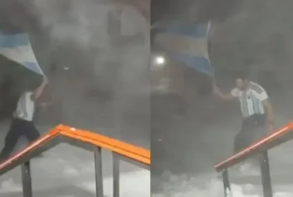 ¡Emocionante! Con 20 grados bajo cero, el festejo de un docente en la Antártida ¡Emocionante! Con 20 grados bajo cero, el festejo de un docente en la Antártida