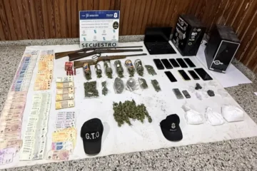 Gonzales Chaves: secuestraron cocaína, armas y más de $3,7 millones en cuatro allanamientos Gonzales Chaves: secuestraron cocaína, armas y más de $3,7 millones en cuatro allanamientos