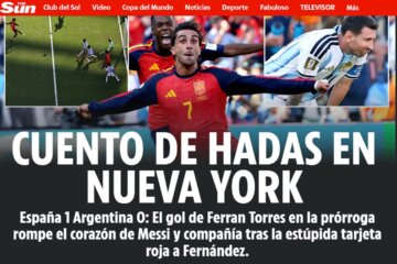 Los medios del mundo reflejaron la victoria española y pusieron el foco en Messi Los medios del mundo reflejaron la victoria española y pusieron el foco en Messi