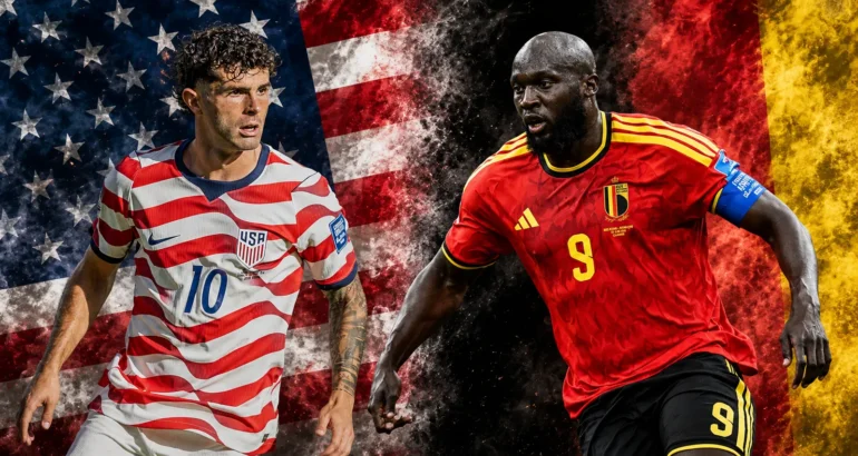 Estados Unidos y Bélgica, mano a mano por un lugar en cuartos Estados Unidos y Bélgica, mano a mano por un lugar en cuartos