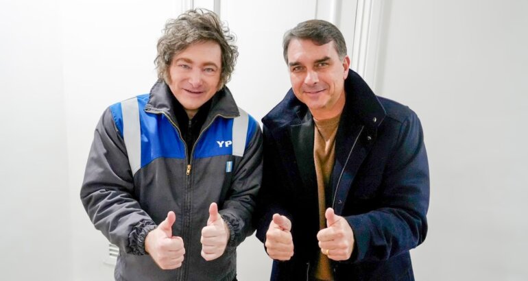 Milei confirmó que viajará en julio a Brasil para apoyar la campaña política de Flavio Bolsonaro Milei confirmó que viajará en julio a Brasil para apoyar la campaña política de Flavio Bolsonaro