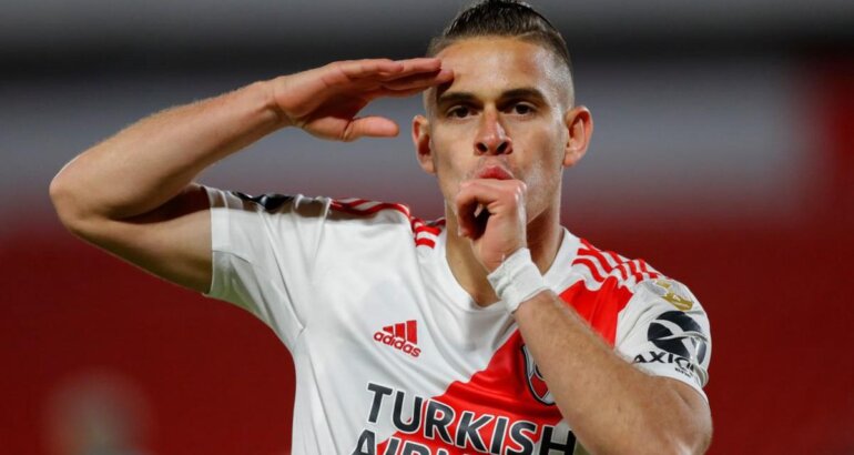Rafael Santos Borré regresa a River después de cinco años en el exterior Rafael Santos Borré regresa a River después de cinco años en el exterior
