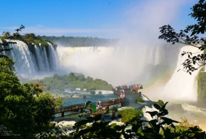 El río Iguazú volvió a crecer y cerraron el acceso a la Garganta del Diablo El río Iguazú volvió a crecer y cerraron el acceso a la Garganta del Diablo