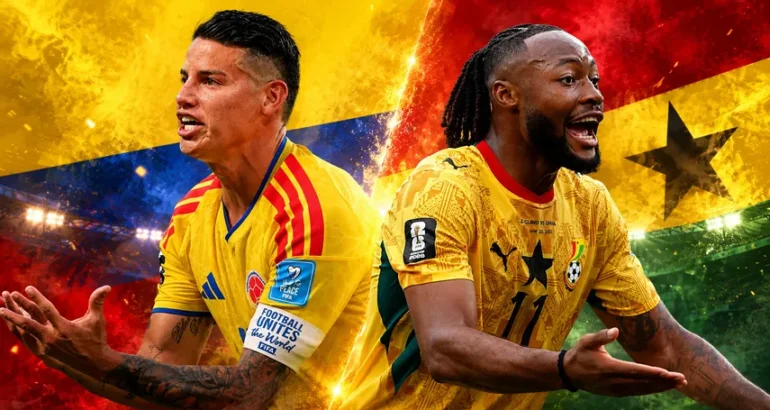 Colombia choca con Ghana por un lugar en octavos de final Colombia choca con Ghana por un lugar en octavos de final