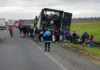Cientos de personas saquearon un camión con carne que se incendió en la Ruta 9 Cientos de personas saquearon un camión con carne que se incendió en la Ruta 9
